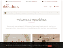 Tablet Screenshot of goodshaus.com
